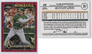2024 Topps Chrome Magenta Speckle Refractor /350 Tyler Soderstrom #298 Rookie RC