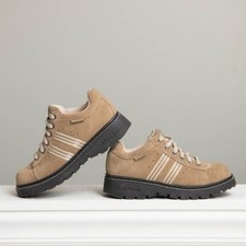 VTG Sketchers Platform Chunky Y2K 90s Grunge Lug Sole Tan Suede Shoes W Sz 6.5