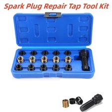 16x M14 x 1.25 Spark Plug Rethread Repair Tap Tool Thread Reamer Inserts Kit D