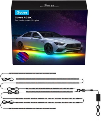 Car Underglow Lights, 8 pcs RGBIC Under Car Lights with 16 Million Colors and 45