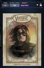 TOPPS MARVEL COLLECT (DIGITAL) Vintage Winter Soldier Super Rare