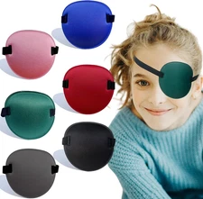 6 Pcs Eye Patch, Adjustable Eyepatch for Left and Right Eye,  Eye Patches for  a