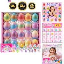 20 Pack Unicorn Bath Bombs for Kids Girls with Toys inside Kids Bath Bombs wi...