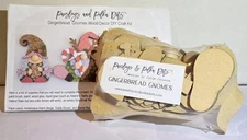 Gingerbread Gnomes DIY Wood Craft Kit by Paisleys and Polka Dots NEW Sealed Pkg