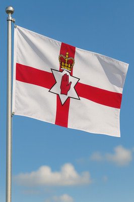 Nordirland Flagge 150x90 cm, Ulster Banner   historisch & wetterfest mit 2 Ösen