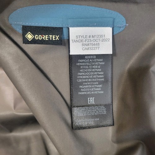 MARMOT Minimalist Pro Gore-Tex Jacket Mens L Blue Waterproof Lightweight Shell - Picture 12 of 13