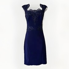 LIPSY GORGEOUS LADIES DRESS SHIFT SEXY PARTY GLAM SIZEUK 14 BLUE