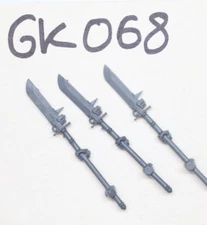 SPACE MARINES GREY KNIGHTS 3x MIXED FORCE HALBERD GAMES WORKSHOP WARHAMMER GK068