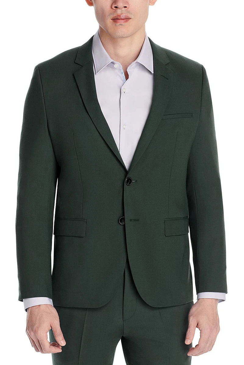 Hugo boss green clearance suit