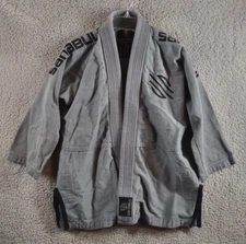 Sanabul Jiu Jitsu Gi Adult A0 Brazilian BJJ Kimono Jacket Mma Gray Top