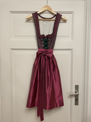 Angermaier Dirndl 36 pink-grün