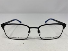 Geoffrey Beene G914 BLK 49-16-130 B:33 Black/Blue Full Rim Eyeglasses Frame -S35