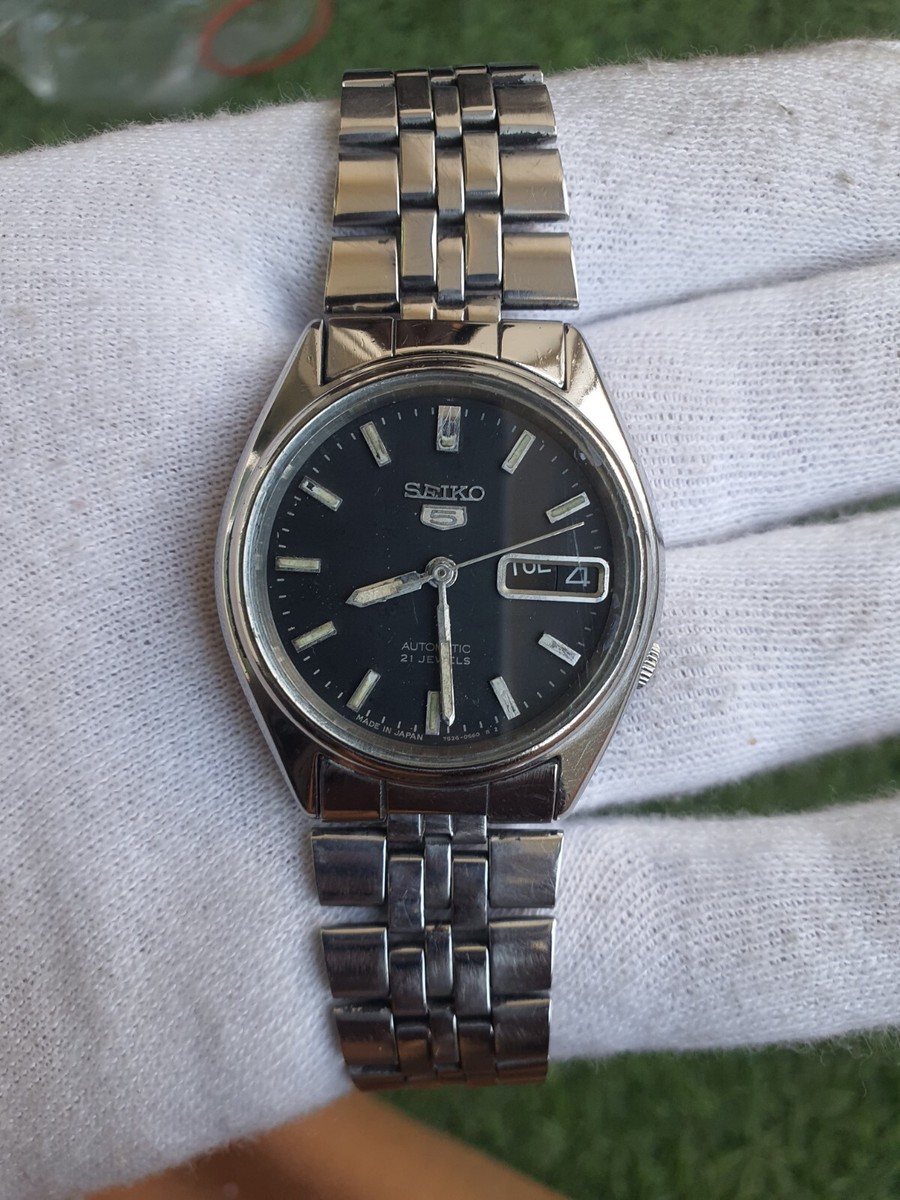 【美品】SEIKO セイコー5 自動巻 7S26-6000 1999年製 稼動品 Vintage Seiko 5 Automatic 21 Jewels 7s26-6000 Japan Men's
