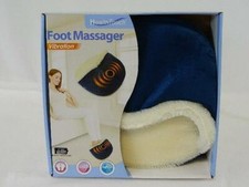 Health Touch Foot Massager Vibration Soft Fabric Dark Blue New-In-Box