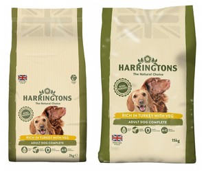 harringtons dog food turkey and veg 15kg