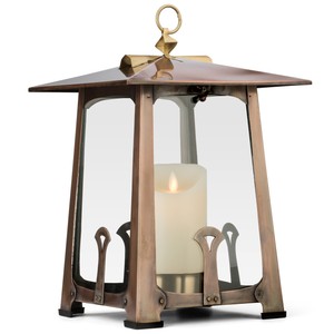 Gar262 H Potter Craftsman Candle Lantern Decorative Indoor Outdoor
