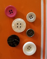 Refrigerator Magnet Set. Buttons Set Of 6 handmade. New