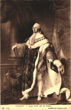 Portrait Of King Louis XVI Painting By Antoine-François Callet Art Postcard