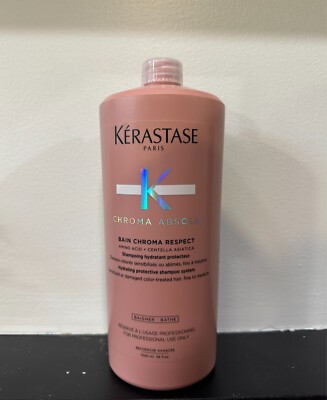 KERASTASE Chroma Absolu Bain Respect Shampoo for Fine, Medium Color Treated Hair