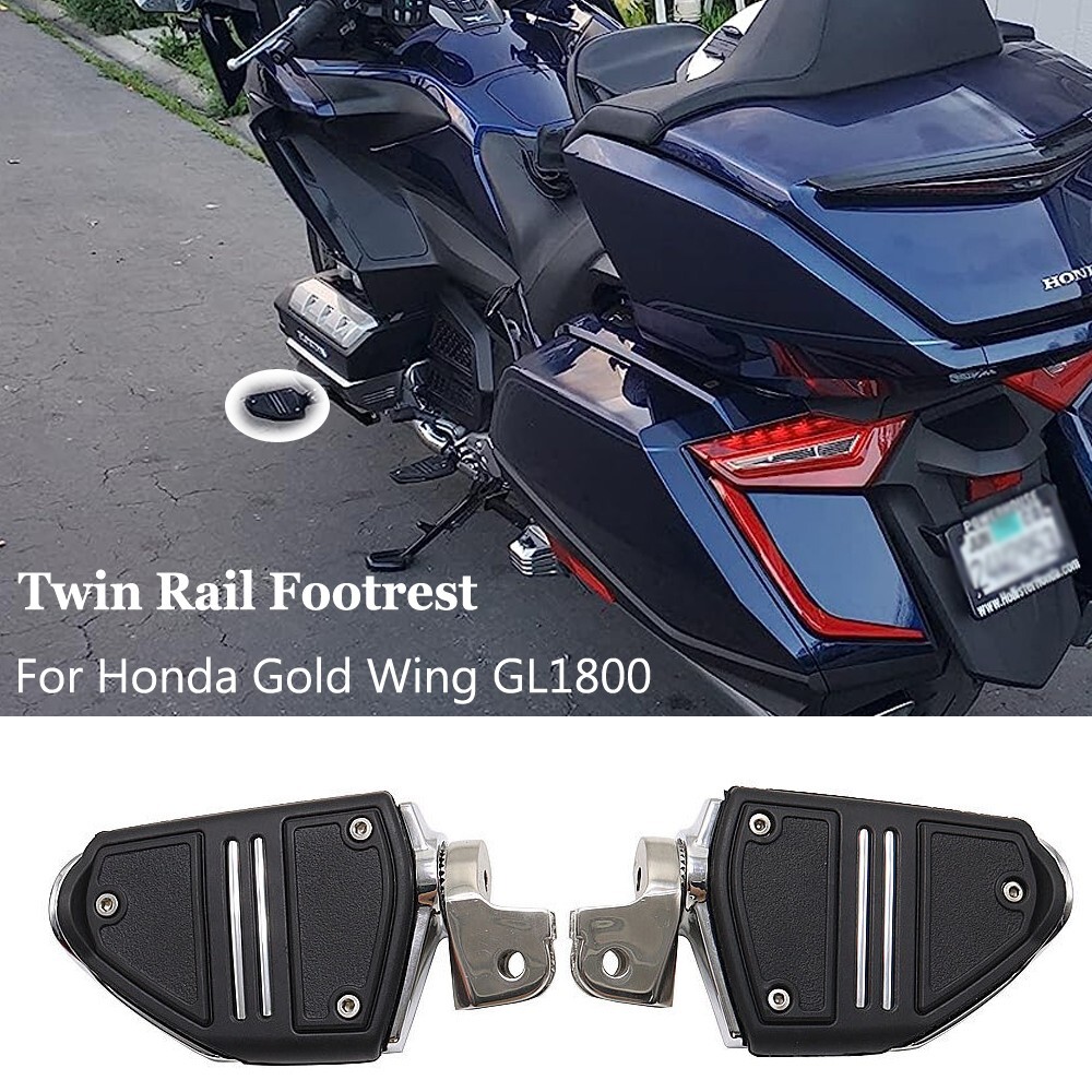Twin Rail Foot Pegs Footrest Pair For Honda Goldwing1800 GL1800