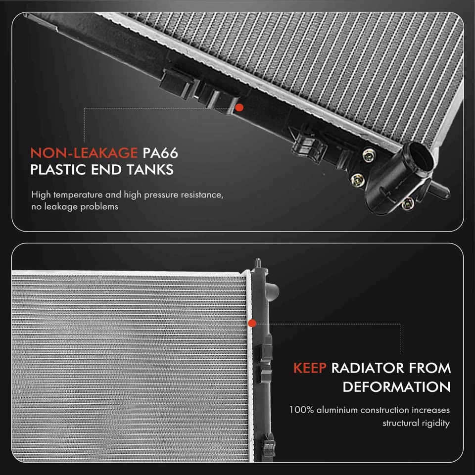 Aluminum Radiator & Cooling Fan Kit for Mitsubishi Outlander 2008-2009 L4 2.4L - Изображение 4 из 4