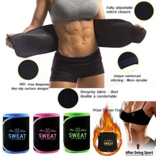 # Sweat Waist Trimmer Belt Work Out Body Shaper Wrap Fat Burner Band Weight Loss