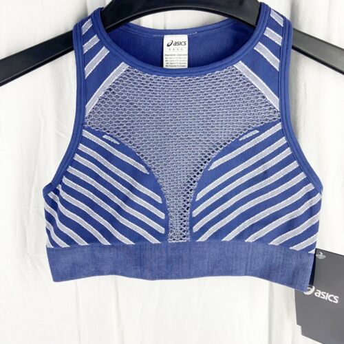 ASICS Blue Seamless Bralette Sports Bra Size S - Picture 1 of 5