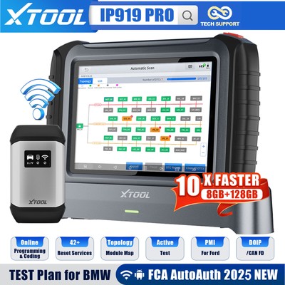 XTOOL IP919 PRO Bidirektionales Diagnosetool ECU-Programmiertopologiekarte IMMO