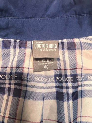 BBC Her Universe Thirteenth Doctor Who Cosplay Trench Coat Jacket Size 2X - Picture 4 of 6