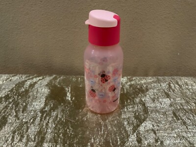 New Tupperware Beautiful Mini Eco Bottle with Lady Bug Design 350ml Pink Shades