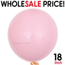 LARGE Round Latex PASTEL Balloons 18 Inch Wedding Decor Helium Big Large Giant