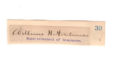 William H. Hotchkiss (1864–1950) Signed Clip / Autographed President AAA
