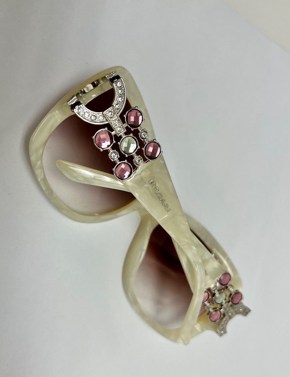 BVLGARI DIVA BV8103B Ivory Pearl Silver Crystal Jewel  display picture 3