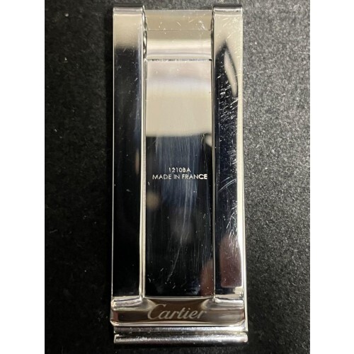 Cartier Money Clip C de Cartier Decor SS Silver Stainless steel with box USED - Picture 7 of 12