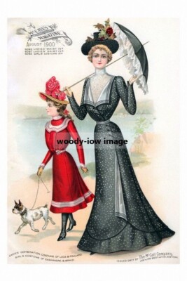 rp10636 - Damen & Mädchen Mode von 1900 - ideal zum Einrahmen - Druck 6x4