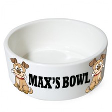 Personalised Dog Bowl choice of Text colors available in Singles twos and three
