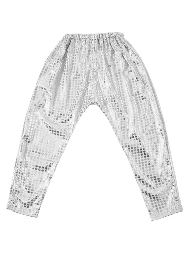 Girls Boys Glitter Sequins Hip Hop Jazz Street Modern Pants Sweatpants Trousers - Picture 32 of 252