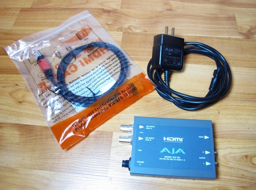 Convertidor AJA Hi5-3G 3G / HD / SD-SDI a HDMI con fuente de alimentación y cable HDMI - Imagen 5 de 6