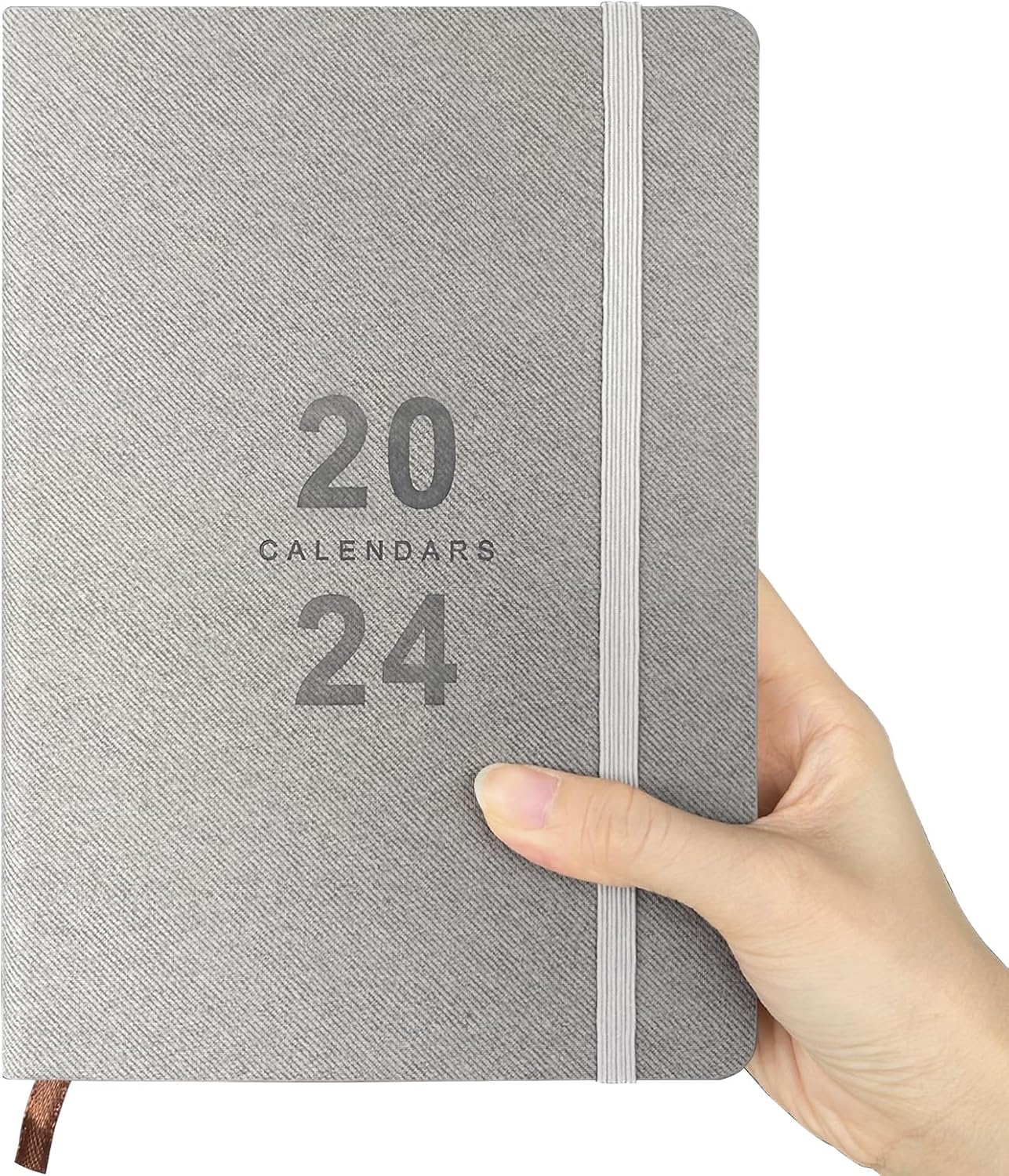 Daily Planner 2024-2025, Calendar 2024 Planner with Hourly Schedule, Agenda Book