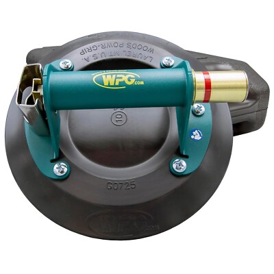 RNL-126 Wood's Powr-Grip N5450 9'' Metal Handle Suction Cup Lifter with Case