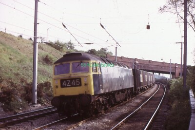 S26 35mm Slide Class 47 47238 Hest Bank 04.05.74