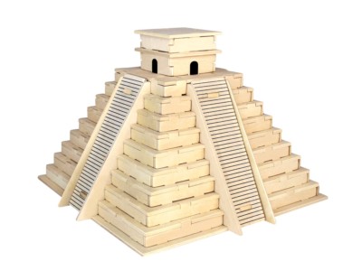 Inka-Pyramide 3D Holzbausatz Holz Pyramide Gebäude Steckpuzzle Bauwerk Puzzle 