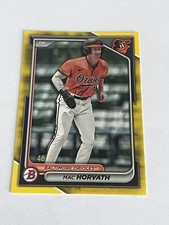 2024 Bowman Mac Horvath Paper Prospect Rookie Yellow Border /75 SP