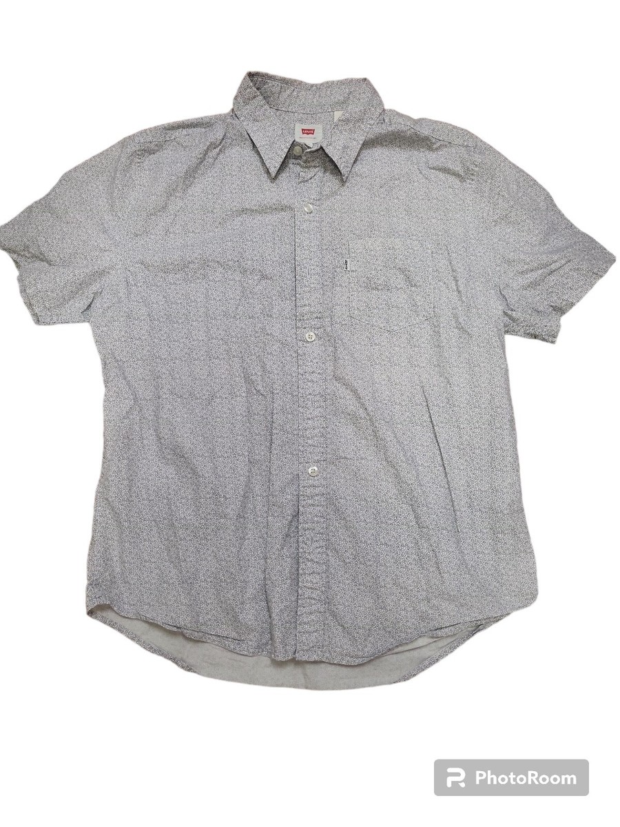 LEVIS SHIRT Button Front Short Sleeve Levi Strauss Western Button