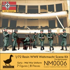 NUMODEL NM0006 | 1/72 Resin WWII Wehrmacht Scene Kit "The Nightingales" | 8pc