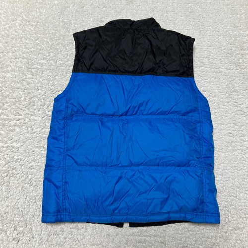 The North Face Vest Boys Medium Blue 1996 Retro Nuptse Goose Down 550 Jacket - Picture 8 of 12