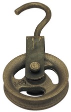 CARRUCOLA IN GHISA RUOTA PER CORDA POZZO SOLLEVAMENTO PESO VARI DIAMETRI