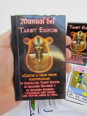 TAROT EGIPCIO MAZO DE 78 CARTAS INCLUYE MANUAL EDITORIAL ZOHAR