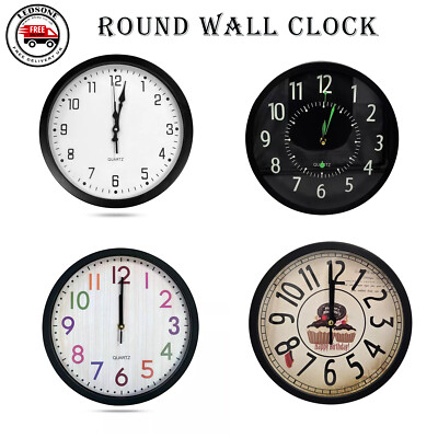 Große Vintage Runde Moderne Haus Schlafzimmer Retro Zeit Küche Wanduhr Quarz