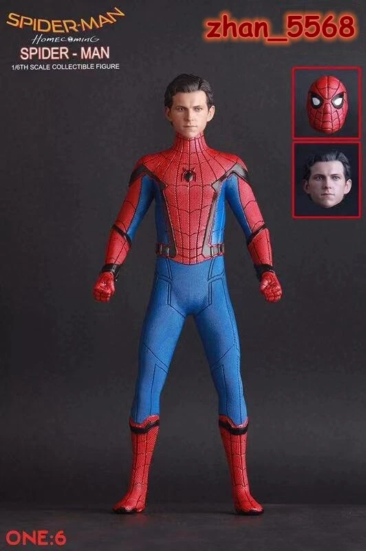 HOMECOMING SPIDER MAN CRAZY TOYS 1 6TH SCALE COLLECTIBLE PVC
